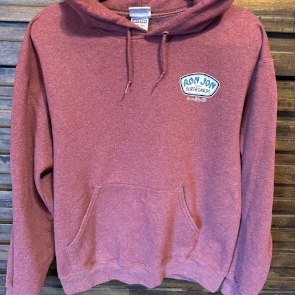 Ron Jon Surf Shop Maroon Hoodie Men's MED Sweatshirt‎ Surfboards Ocean City MD - Picture 2 of 12